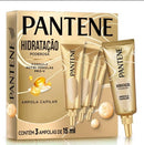Kit Ampola de Tratamento Pantene Hidratação Poderosa com 3 unidades de 15ml
