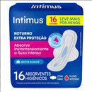 Absorvente Intimus Noturno Cobertura Suave Com Abas com 16 unidades