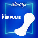 Protetor Diário Always Sem Perfume Respirável com 80 unidades
