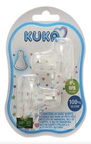 Bico De Mamadeira Kuka Silicone Redondo C/2unidade