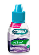 Pó Fixador de Dentadura Corega 3 em 1 Sabor Menta 22g