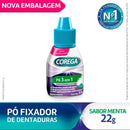 Pó Fixador de Dentadura Corega 3 em 1 Sabor Menta 22g