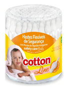 Hastes Flexíveis Bebê C/ Ponta De Segurança Algodão 45un