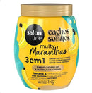 Creme de Tratamento 3 em 1 Salon Line Multy Maravilhas Cachos dos Sonhos Banana e Óleo de Rícino 1kg