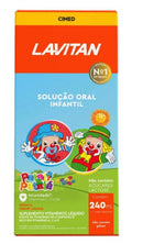Polivitamínico Infantil Lavitan Kids Solução Oral Laranja 240ml