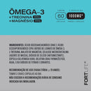 Ômega-3 + Treonina + Magnésio 1000mg 60 Cápsulas Fortlife Sem Sabor