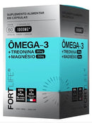 Ômega-3 + Treonina + Magnésio 1000mg 60 Cápsulas Fortlife Sem Sabor