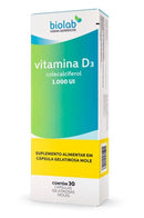 Vitamina D 1.000UI Biolab 30 cápsulas