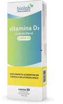 Vitamina D 2.000UI Biolab 30 cápsulas