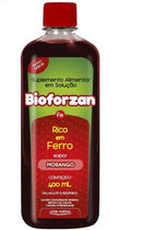 Ferro Bioforzan Suplemento Alimentar Sabor Morango com 400ml Arte Nativa