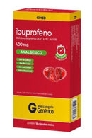 Ibuprofeno 400mg 10 Cápsulas Gel Mole Cimed Genérico