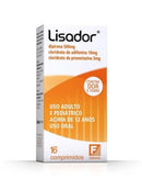 Lisador 500mg + 5mg + 10mg, caixa com 16 comprimidos
