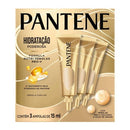 Kit Ampola de Tratamento Pantene Hidratação Poderosa com 3 unidades de 15ml
