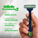 Aparelho de Barbear Gillette Prestobarba3 Sensitive Aloe Vera 2 unidades