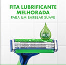 Aparelho de Barbear Gillette Prestobarba3 Sensitive Aloe Vera 2 unidades