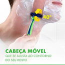 Aparelho de Barbear Gillette Prestobarba3 Sensitive Aloe Vera 2 unidades