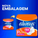 Absorvente Always Suave P com Abas 8 unidades
