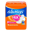 Absorvente Always Suave P com Abas 8 unidades