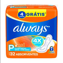 Absorvente Always Seca P com Abas 32 unidades