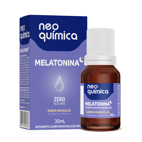 Melatonina Gotas NeoQuímica Sabor Maracujá com 30ml