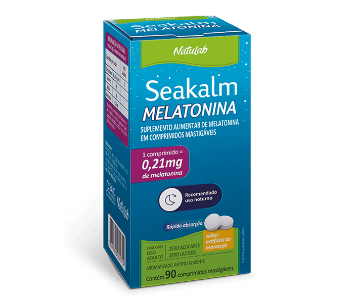 Melatonina Seakalm 0,21mg Sabor Maracujá Solução Oral Gotas 15ml